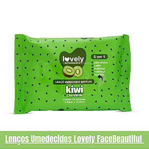 Lenço Umedecido Kiwi + Chá verde Face Beautiful