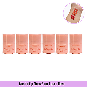Blush e Lip Gloss 2 em 1 Sarah`S Beauty