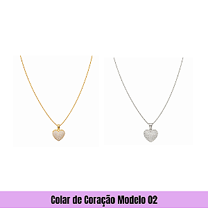 Colar de Coração Modelo 02