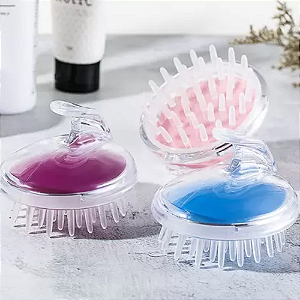 Escova Massageadora Capilar Silicone P/ Banho