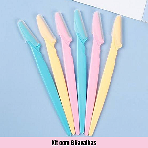 Kit com 6 Navalhas