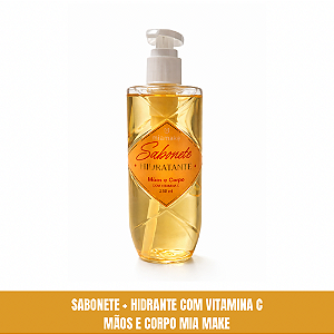 Sabonete Líquido Hidratante Mãos E Corpo Vitamina C 230ml Mia Make