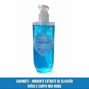 Sabonete Líquido Hidratante com Extrato de Algodão Mia Make 230ml