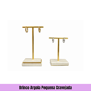 Brinco Argola Pequena Cravejada