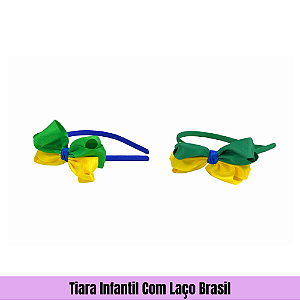 Tiara Infantil Com Laço Brasil
