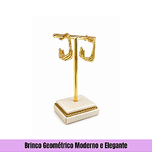 Brinco Geométrico Moderno e Elegante