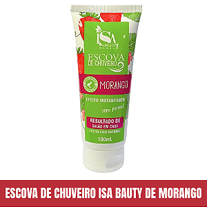Escova de Chuveiro Morango 100ml - Isa Beauty