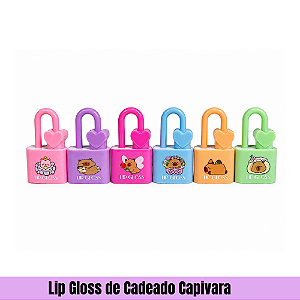 Lip Gloss de Cadeado Capivara