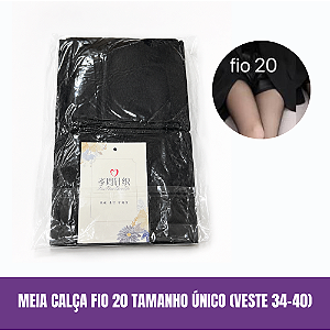 Meia Calça Fio 20 Tamanho Único
