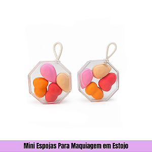 Mini Espojas Para Maquiagem em Estojo