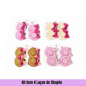 Kit Com 4 Laços de Chapéu