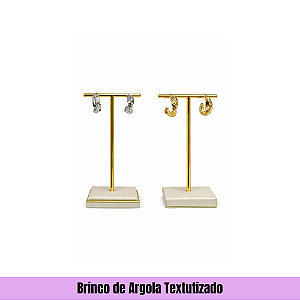 Brinco de Argola Textutizado
