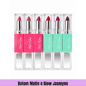 Batom Matte e Glow Jasmyne