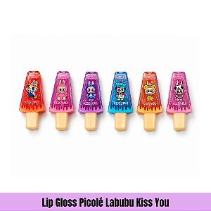 Lip Gloss Picolé Labubu Kiss You