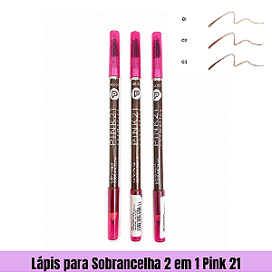 Lápis para Sobrancelha 2 em 1 Pink 21