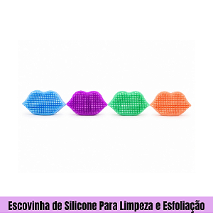 Escovinha de Silicone Para Limpeza e Esfoliação