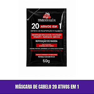 Máscara de Cabelo 20 Ativos em 1