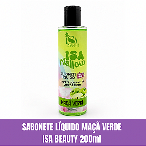 Sabonete Líquido Maça Verde Isa Beauty 200ml