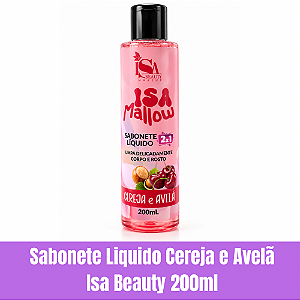 Sabonete Líquido Cereja e Avelã Isa Beauty 200ml