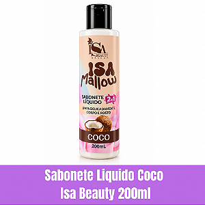 Sabonete Líquido Coco Isa Beauty 200ml