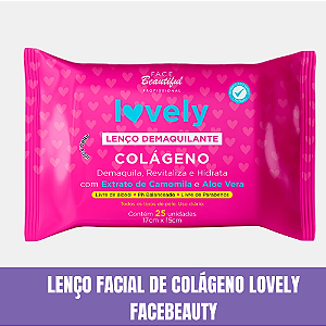 Lenço Demaquilante Colageno Lovely Face Beautiful
