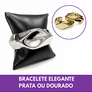 Bracelete Elegante Prata ou Dourado