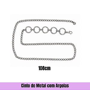 Cinto de Metal com Argolas
