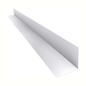 Cantoneira L Pvc Protetor Canto Parede 25mm Barra 3 Metros Branca