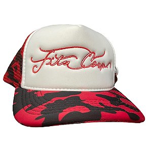 Boné Trucker Fita Red Camo
