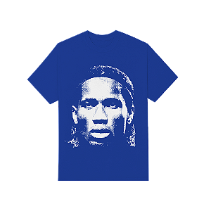 Camiseta Drogba Azul Flairboyz Fita Corp. Vintage Sport