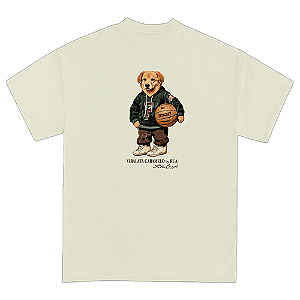 Camiseta Fita Corp ViraLata Caramelo Off White