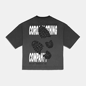 Camiseta Boxy Path Chumbo