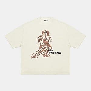 Camiseta Boxy Running Off White