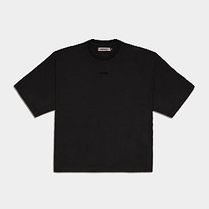 Camiseta Boxy Basic Coroa Preto