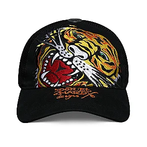 Boné Trucker Tiger Open Mouth Ed Hardy