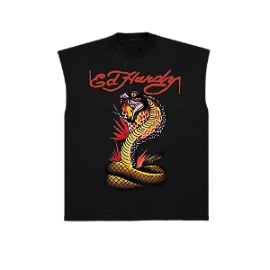 Sleeveless Tee Ed Hardy "Serpent" Black