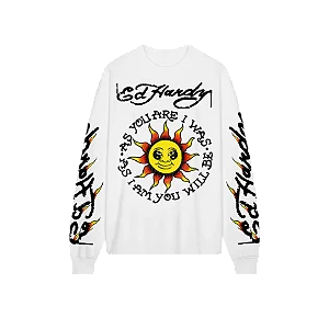 Longsleeve Tee Ed Hardy "Suns Messenger" White