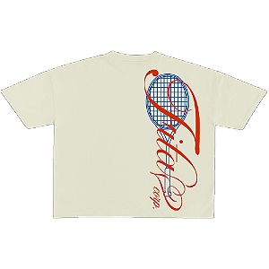 Camiseta Boxy Fita Sweet Off White