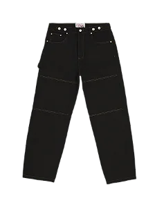 Calça "Fildman" Jeans Preta Viot