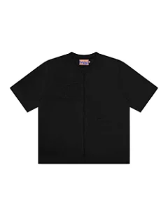 CAMISETA PORTAL BORDADO (PRETO) MAD