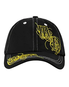 BONÉ BASEBALL - ARABESCO - PRETO / AMARELO MAD