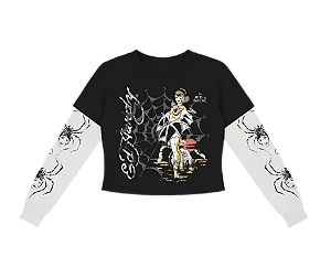 Manga Longa Feminina "Tarantula" Ed Hardy x Matuê Preto