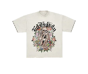 Camiseta Off White "Garden Of Bones" Ed Hardy x Matuê