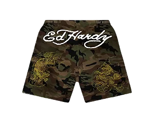 Bermuda Camuflada "Dragon" Ed Hardy x Matuê