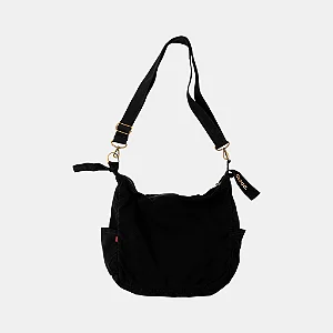 Bolsa Simple Corduroy Coroa Preto