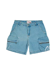 Bermuda Cargo "Trailman" Jeans Viot Azul Claro