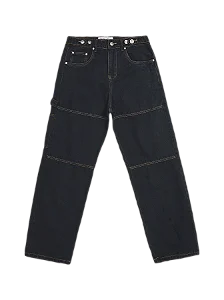 Calça Fildman Jeans "Burnt" Preto/Bege