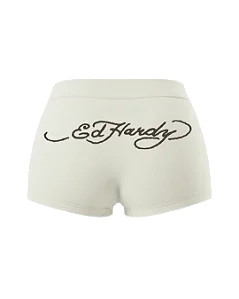 Mini Shorts "Ed Hardy 00's" Off White