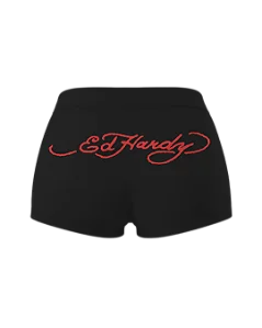 Mini Shorts "Ed Hardy 00's" Preto