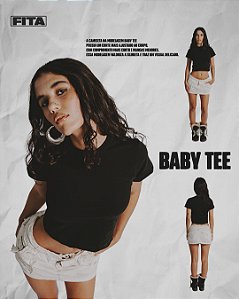 Baby Tee Lisa Preta FIta Corp